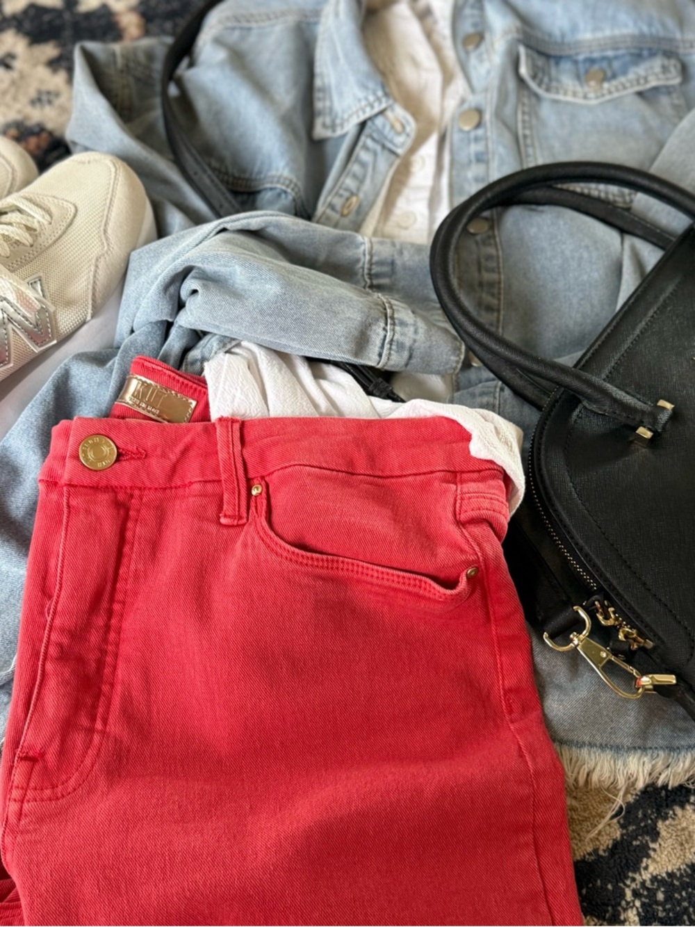 KUT Coral Jeans Capsule Outfit